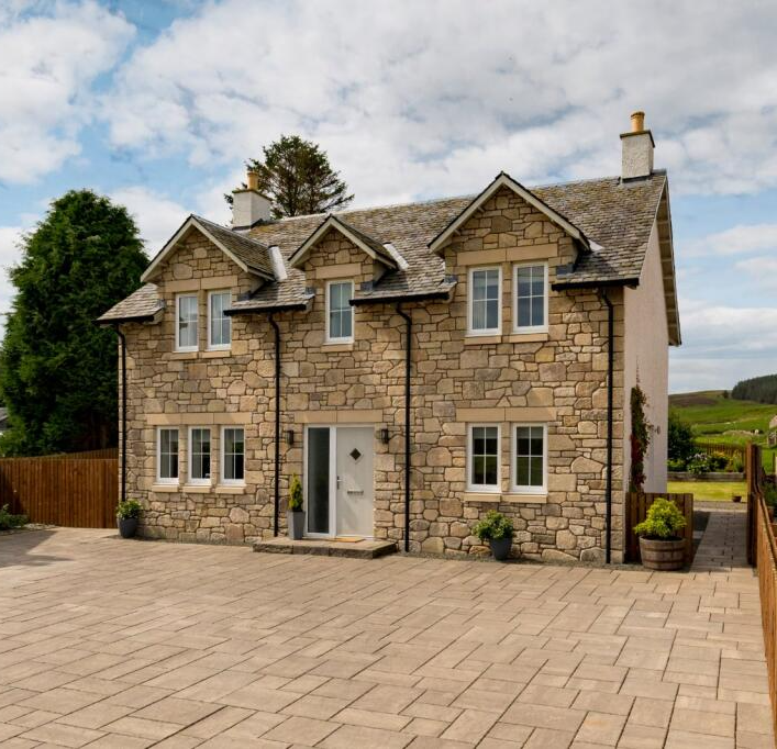 Littlegill holiday home exterior in Roberton, near Biggar, South Lanarkshire